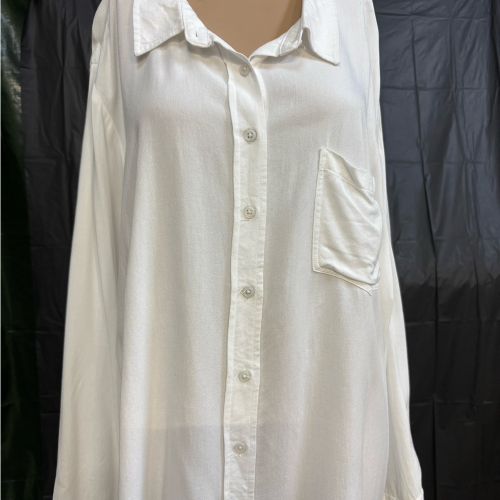 Women's White Button Down Shirt